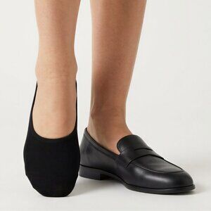 PEDS Women's Low Cut Lightweight Liner Socks, 6 Pairs Black NWT